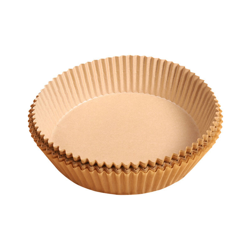 25*35cm Natural Silicone Oil Baking Tray, Brown Baking Parchment Paper For  Air Fryer And Oven, 100pcs/set