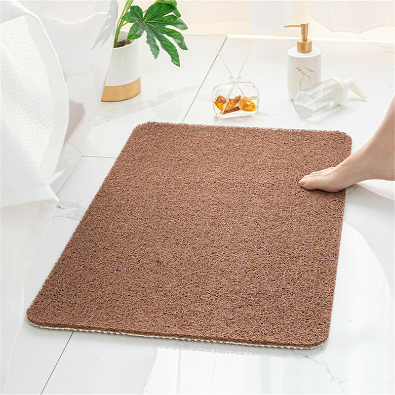 1pc Transparent Shower Mat, Pvc Bath Mat, Environmentally Friendly, Anti-slip  Design, With Suction Cups, Drainage Holes And Anti-mold Feature, Machine  Washable, Durable, Multi-color Available, Suitable For Shower Room In Front  Of Bathtub
