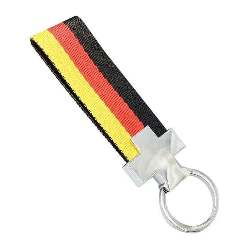 2 Pieces Keychain With 4 Extra Key Rings Heavy Duty Car Keychain