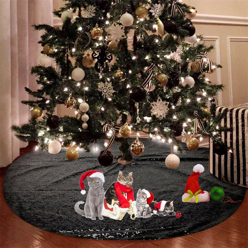 Black shop tree skirt