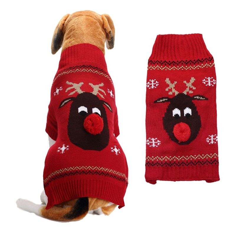 Red dog christmas sale sweater