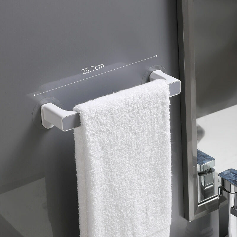 1pc Punch-free Bathroom Storage Rack, Mirror Shelf, Towel Holder