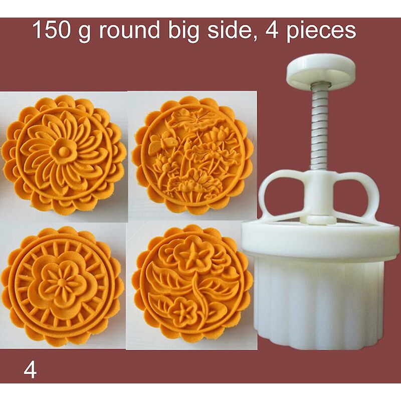 1pc Mooncake Press & 4pcs Stamp