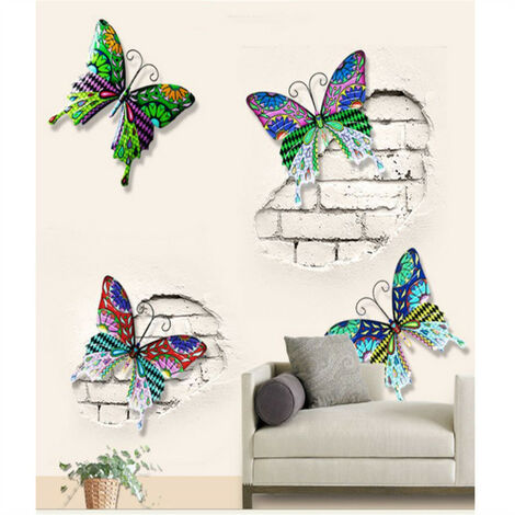 Metal Butterfly Wall Decor - Butterflies Art Decorations for Kitchen,Porch  Wall,Outdoor Garden,Patio,Fence,Living Room (Set of 4) : : Patio,  Lawn & Garden
