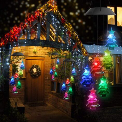 solar outdoor hanging christmas decorations