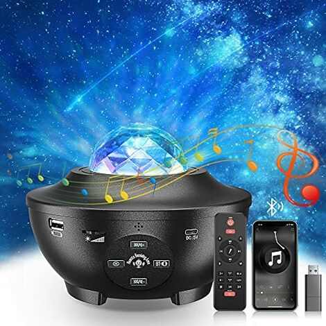 Star Projector Lamp, Star Sky Projector 32 Modes 10 Planets, Rechargeable  Kids Night Light Led Star Projector Lamp Adjustable Brightness Bluetooth  Wit