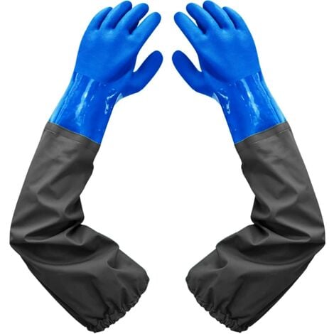Dankuo Frosted Waterproof Gloves-Lengthen Rubber Gloves-Pond