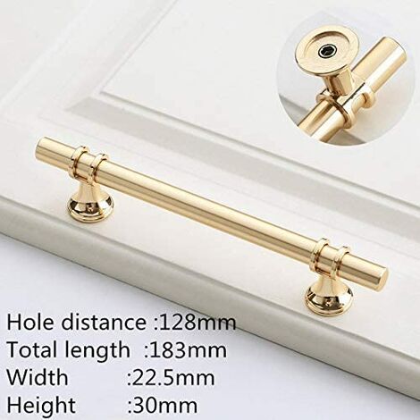 6pcs golden furniture handles golden handle - kitchen door handle