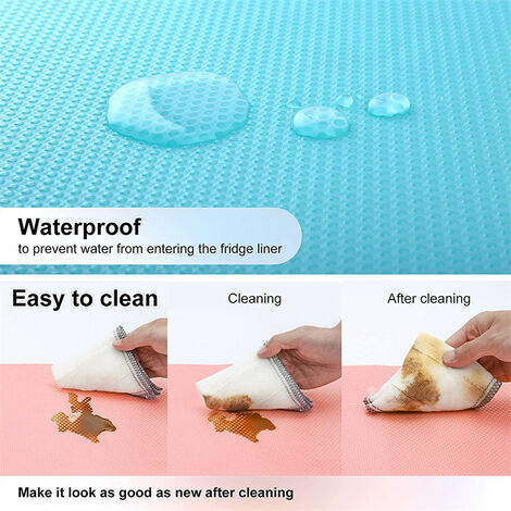 4Pcs Non-Slip Silicone Refrigerator Liners, Washable Shelf Liner,  Waterproof Oil