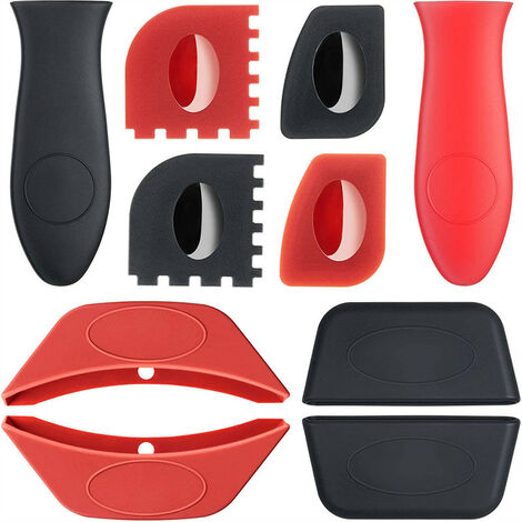 2PCS Easy Grip Silicone Handles for Pans, Non-Slip Silicone Handle