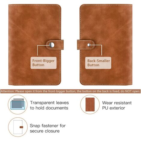 Black & Brown A6 Budget Binder Money Binder With Cash 