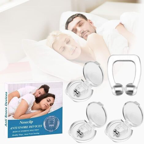 Anti Snoring Devices - Anti Snoring Nose Clip - Silicone Magnetic Snore  Stopper, Provide Effective Snoring Solution - Comfortable and Effective to  Stop Snoring (6 PCS)