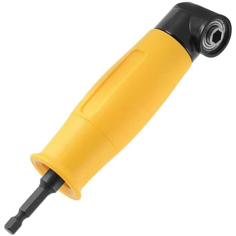 Right Angle Drills,105 Degrees Right Angle Driver, Angle Extension Power  Screwdriver Drill Attachment, 1/4 inch Hex Shank Drill Bits Screwdriver  Socket Holder Adapter 