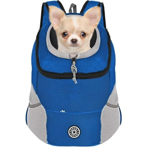 Front backpack outlet for small dogs