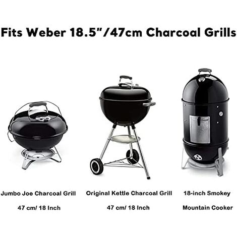 Grill Grates Kit for Weber 18.5'' Smokey Mountain Cooker Charcoal