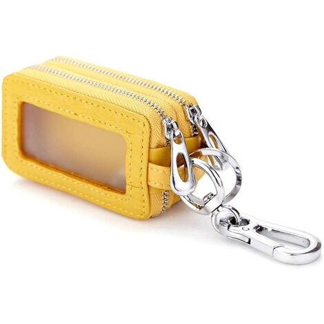 Zipper Car Leather Zipper Keychain