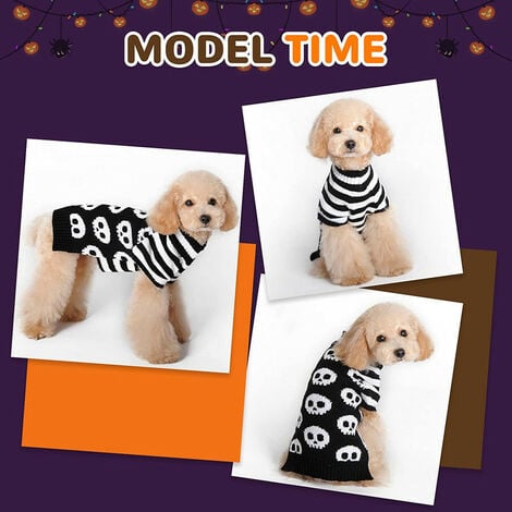 Skull best sale dog sweater