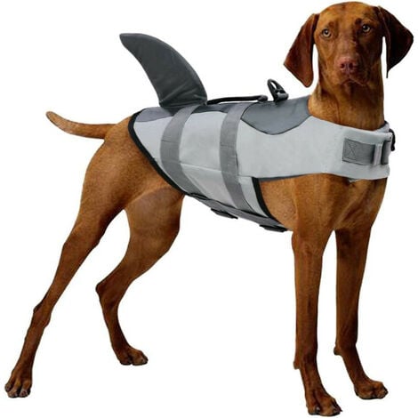 Swimsuit Tank Top Bathing Suit Puppy Pet Life Vest Dog Water Vest Dog Swimwear  Shark Fin Adjustable : : Pet Supplies