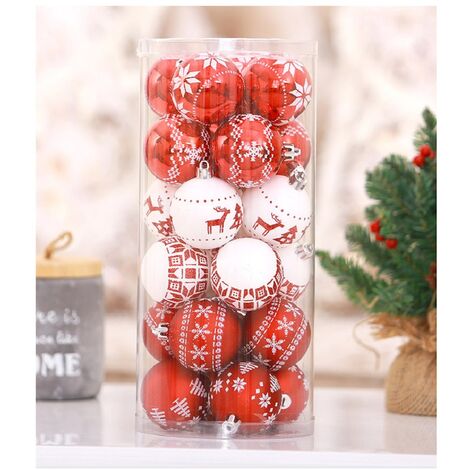 red luxury christmas baubles