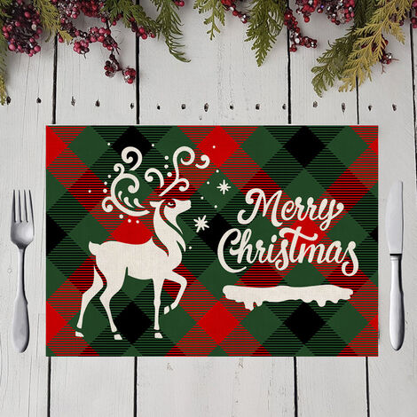 2pcs Christmas Placemat 12x16/32x42 cm ...