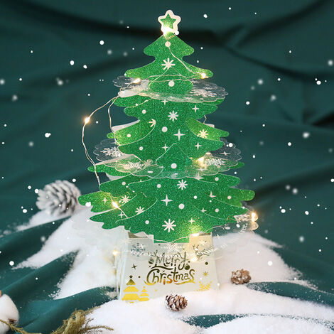 Pop Up Christmas Tree with Remote, 6ft Pull Up Christmas Tree with Lights Pre-Lit 200led Warm Lights, Artificial Xmas Trees Decorated Holiday Party