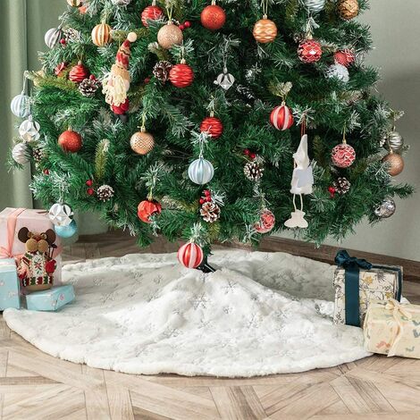 Silver tree skirt outlet uk