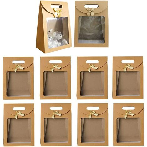 Large Gift Bags, 2PCS Gift Bag with Ribbon, Portable Paper Gift Bag with  Handles, Birthday Gift Bags, Present Bags for Wedding Party