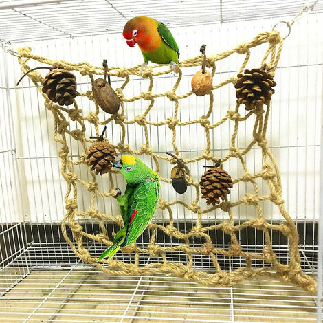 Pet Bird Stand Bird Bite Toy Parrot Climbing Net Parrot Bite Toy