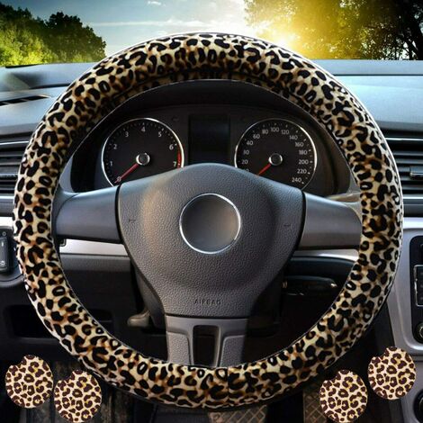 Zebra print deals steering wheel cover