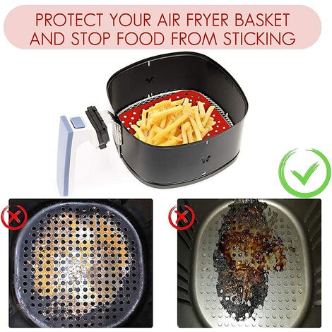 Department Store 1/2pcs Air Fryer Silicone Air Fryer Basket Food Safe  Accessories (Grey Pink), 1 Pack - Pick 'n Save