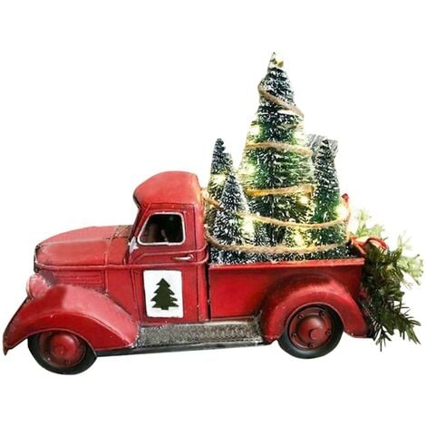 rustic red truck christmas decorations