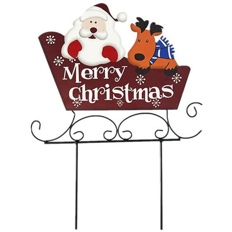 merry christmas garden sign