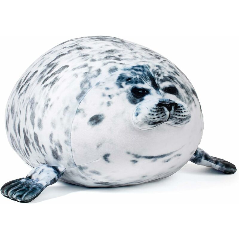 Almohada de peluche Chubby Blob Seal de 14 pulgadas, animal de peluche, océano, animales de peluche, regalos de cumpleaños para bebés y niños (sello)