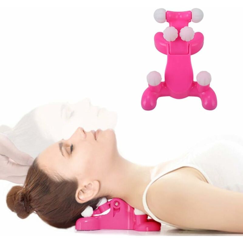 Masajeador de cuello con masaje relajante de cuello y función de alivio del dolor de hombro, masajeador de cuello Shiatsu adecuado para oficina/hogar