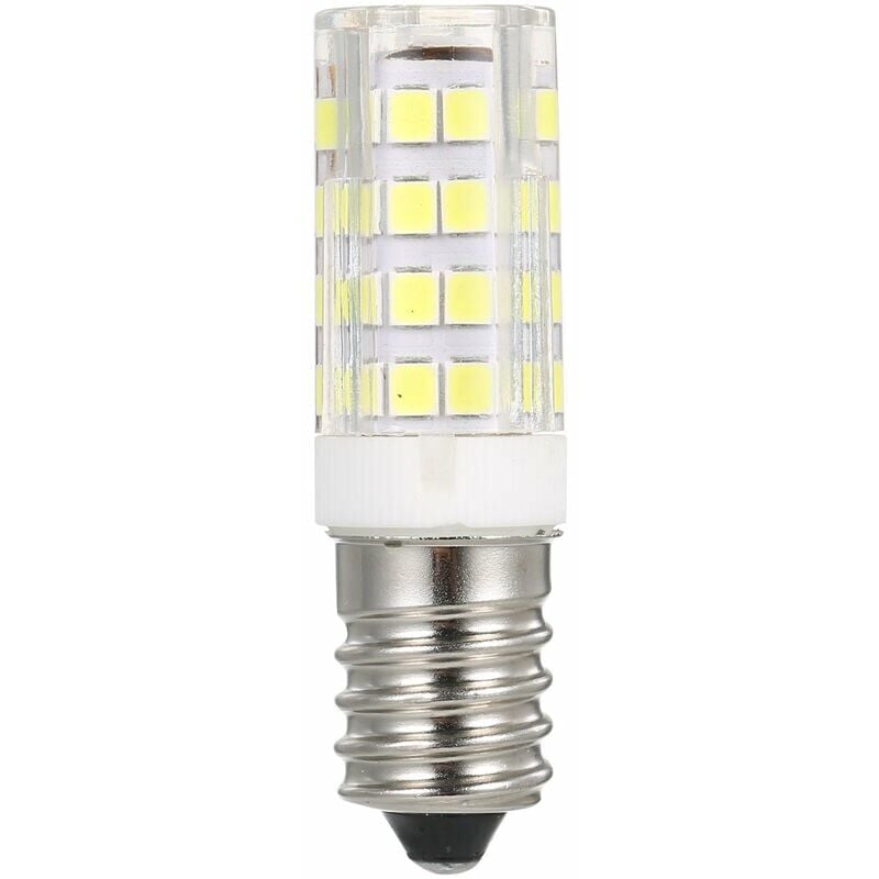 E14 Pequeño Tornillo Bombilla Led Microondas Fumador Ahorro de Energía Mini Nevera Luz Blanca 6000K 5W-E14-51 Cuentas