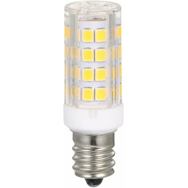 E12 tornillo pequeño bombilla led microondas fumador ahorro de energía mini nevera luz cálida 3000K 5W-E12-51 cuentas