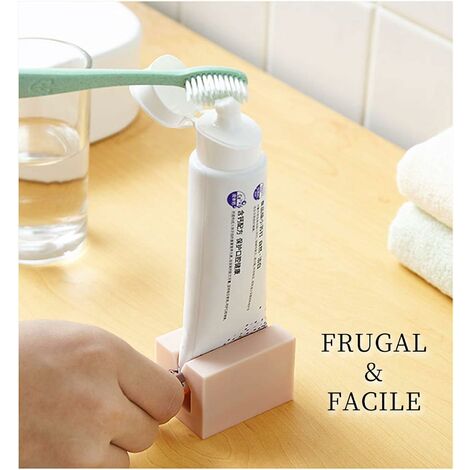 Exprimidor de tubo de pasta de dientes, juego de 3 rodillos exprimidores de  pasta de dientes, tubo de pasta de dientes de metal, soporte de asiento