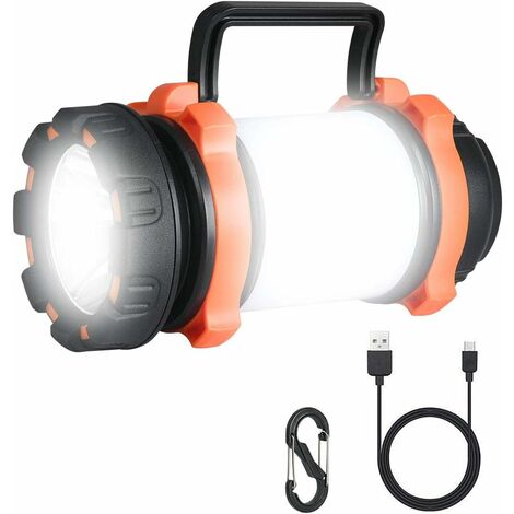 WINDFIRE-Linterna Frontal LED Recargable USB con Sensor Impermeable Lampara de Luz Roja para Noche Camping Caminar Correr Caza Ciclismo 