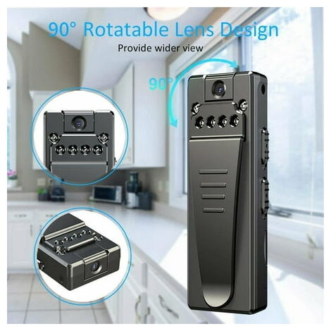 Mini Camara,1080P HD Micro Camara Vigilancia Grabadora de Video Portátil  con IR Visión Nocturna Detector de Movimiento, Camara Seguridad Pequeña