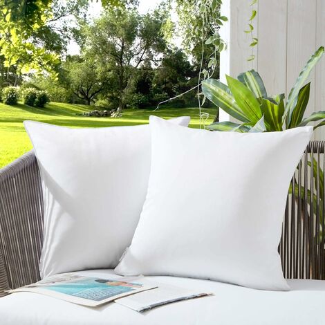 Fundas de almohada impermeables para exteriores de 18x18, fundas de cojines  para patio, cojines para sofá