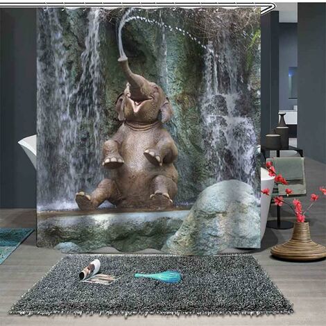 4 Stück Elefant Wasserdicht Polyester Blasen Badezimmer