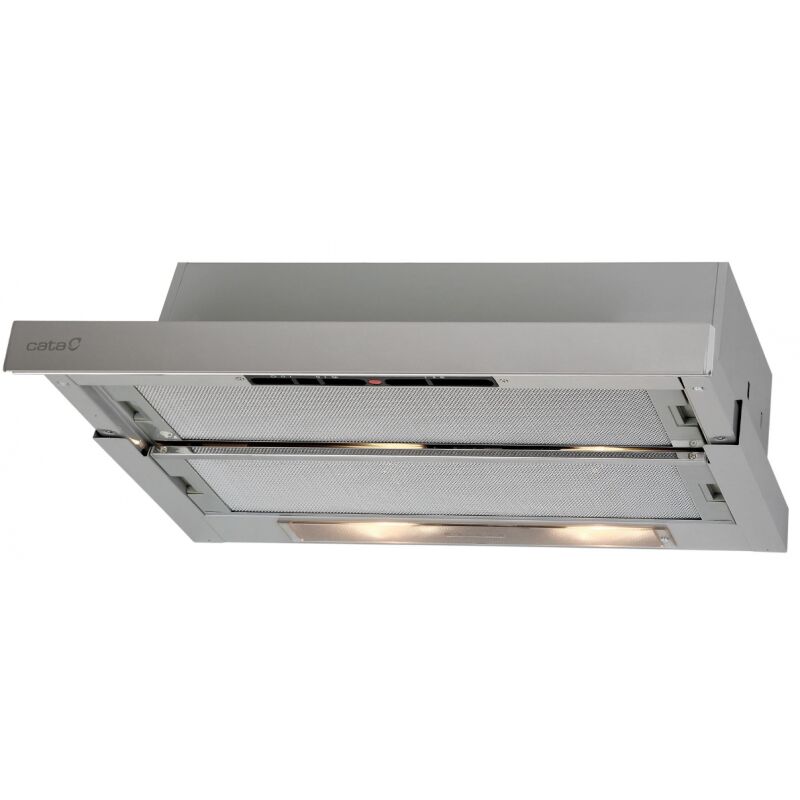 Cata Tf5260 X 600 campana extraible 2 new 325 m3h 60 cm 02034310 5260 motores led modelo 60cm 3 velocidades extractora silenciosa acabado acero inoxidable clase 5.5 65 2mot 301 2034310 310m3h tf5260x