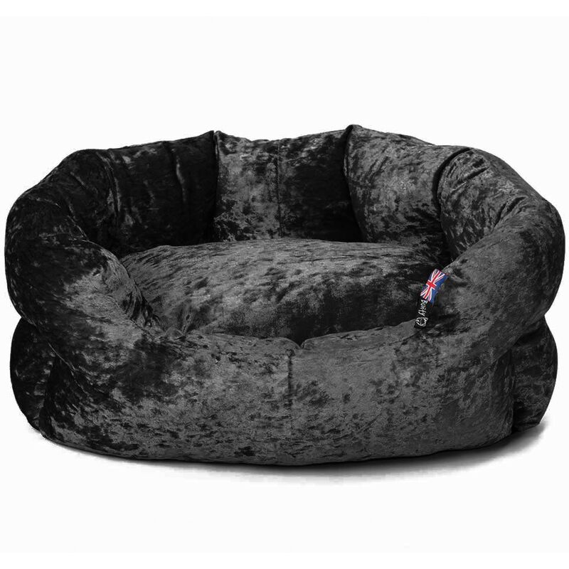 Crushed velvet outlet cat bed