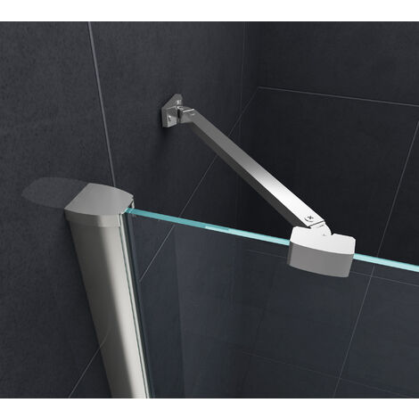 Fünfeck-Duschkabine VERTEX 90 x 90 x 195 cm ohne Duschtasse