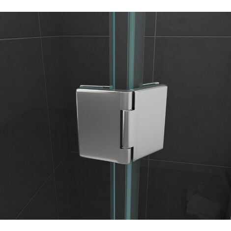 Fünfeck-Duschkabine VERTEX 90 x 90 x 195 cm ohne Duschtasse