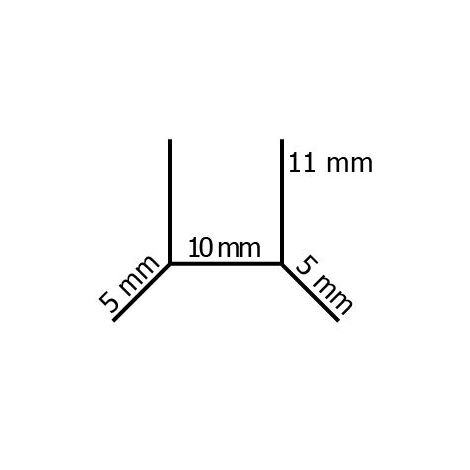 Bodendichtung für Duschtrennwände (Nr. 1, 120 cm)