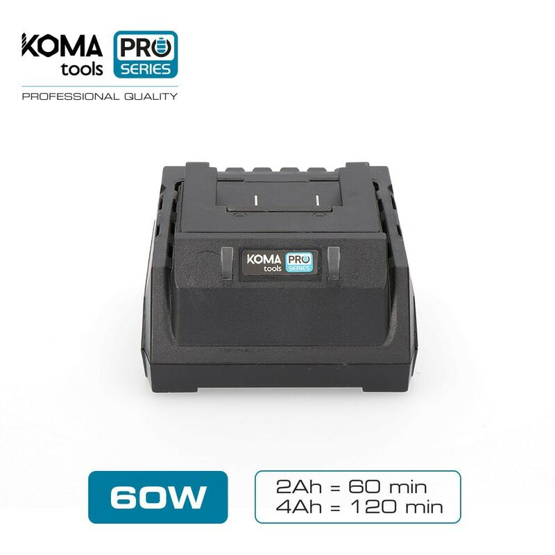 Cargador bateria 60w koma tools pro series battery