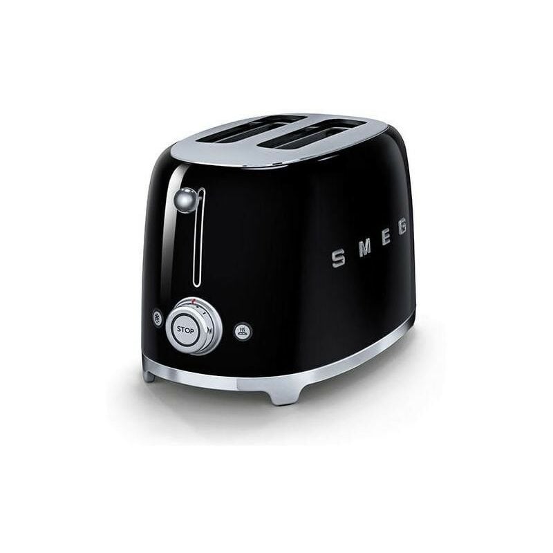 Tostadora SMEG TSF01 2 SLICE. Color Negro