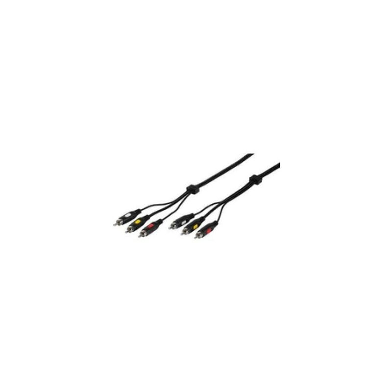 CABLE VIVANCO CONEXION VIDEO 3XRCA(M)-3XRCA(M) 2M