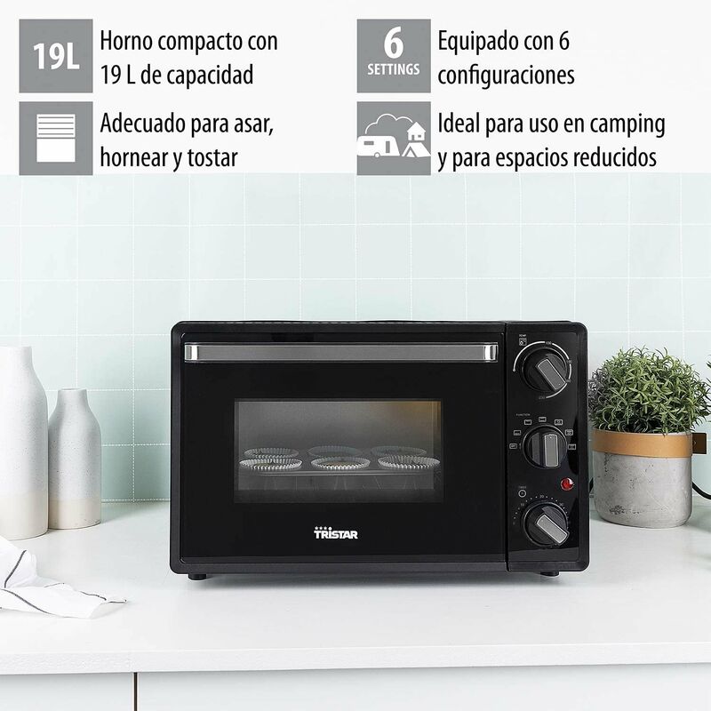 Mini horno Tristar OV3622, 19L, convección